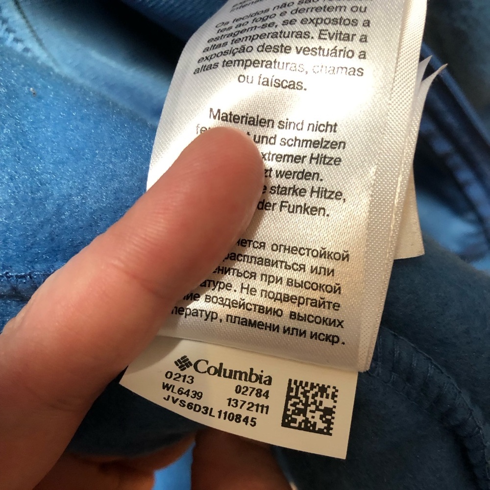 NWOT Columbia Blue Fleece Jacket - Picture 8 of 9